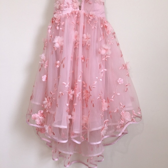 The Vintage Shop Pink Spring Bloom Embellished Floral Tied Shoulder Mini Dress - Picture 11 of 16